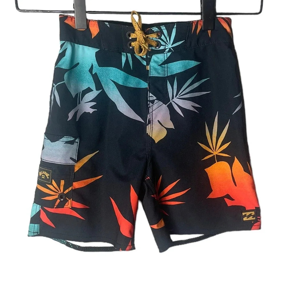 Billabong Youth / Boys Floral Swim Trunks Shorts Size 5 - Picture 1 of 5